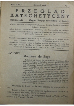 Przegląd katechetyczny 8 numerów ok 1948 r.