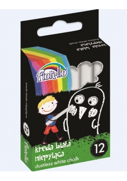 Kreda szkolna niebrudząca 12 sztuk FIORELLO