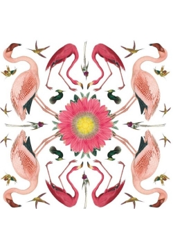 Karnet kwadrat z kopertą Greater Flamingo