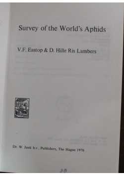 Surveyof the Worlds Aphid