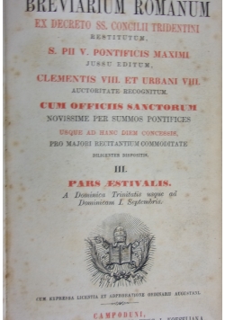 Breviarium Roman 1861 r.