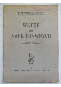 Wstęp do nauk prawnych, 1949 r.