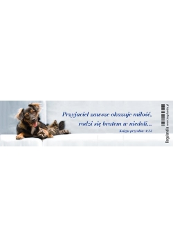 Zakładka 11 do książki - Przyjaciel zawsze okazuje