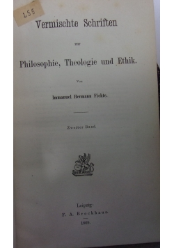 Vermischte zur Philosophie, Theologie und Ethik, 1869 r.