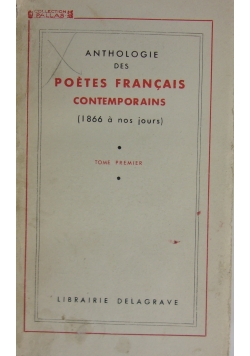 Antohologie des Poetes Francais contemporains,  ok. 1937 r.