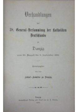 Uerbandlungen ,1891r.