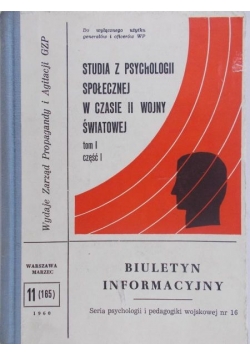 Studia z psychologii społecznej w czasie II wojny światowej, Tom II