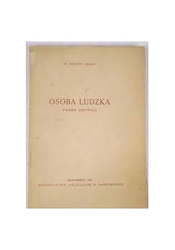 Osoba ludzka, próba definicji