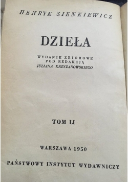Dzieła Tom LI, 1950 r.