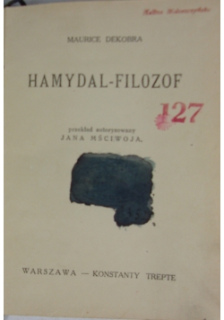 Hamydal - Filozof, 1927 r.