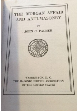 The morgan affair and anti-masonry, 1924r.