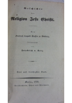Geschichte der Religion Jesu Christi, tom 33, 1839