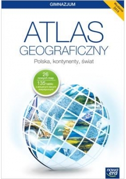 Atlas geogr. GIM Polska, kontynenty, świat w.2015