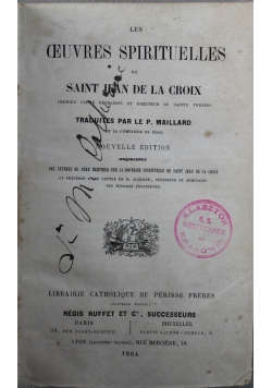 Les Oeuvres Spirituelles 1864 r.