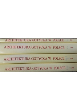 Architektura Gotycka w Polsce ,Zestaw 4 książek