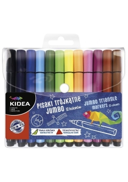 Pisaki trójkątne Jumbo 12 sztuk