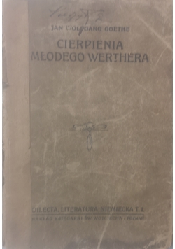 Cierpienia Młodego Werthera, 1920 r.