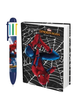 Długopis + notes Spider-Man Homecoming