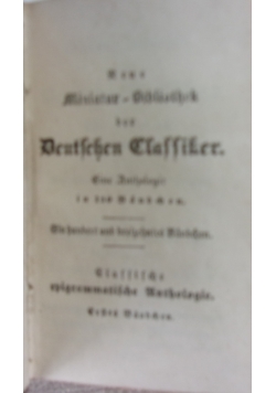 Deutschen Claffiker, 1841 r.