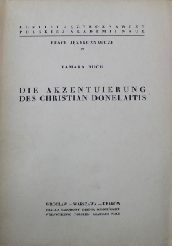 Die Akzentuierung des Christian Donelaitis