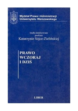 Prawo wczoraj i dziś
