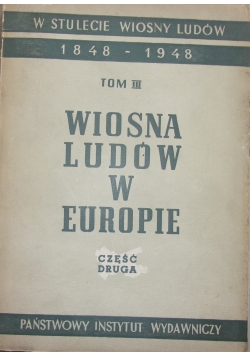 Wiosna ludów w Europie Część II