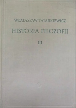 Historia Filozofii,  tom III