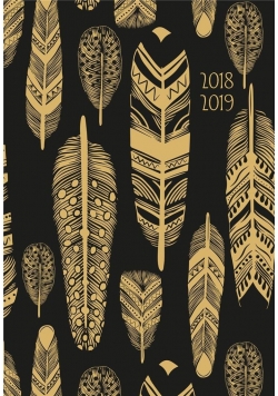 Kalendarz tygodniowy B6 2018-2019 Złote PiórkaALBI