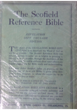The Scofield reference Bible