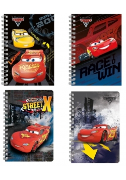 Notes spiralny A6 Cars (10szt) DERFORM