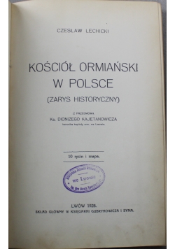 Kościół Ormiański w Polsce 1928 r
