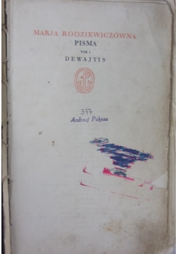 Pisma, tom 1, 1931r.