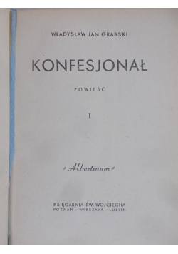 Konfesjonał, tom 1-2, 1948 r.