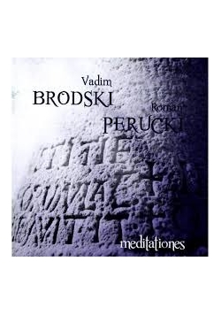 Meditationes, płyta CD
