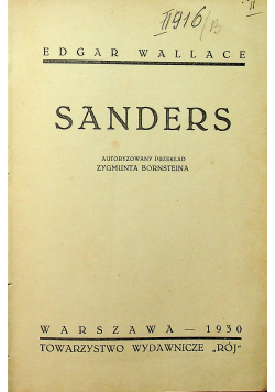 Sanders 1930 r.