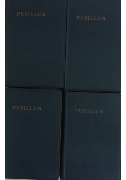 Pusillum zwięzłe rozmyślania dla kapłanów, tom 1-4, 1933 r.