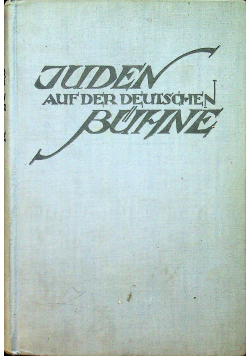 Juden auf der deutschen Buhne 1928 r.