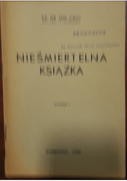 Nieśmiertelna książka, 1939 r.