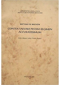 Contra Saevam pestem regimen accuratissimum