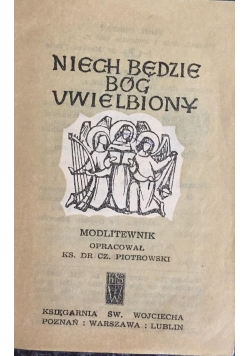 Niech będzie Bóg uwielbiony, miniatura
