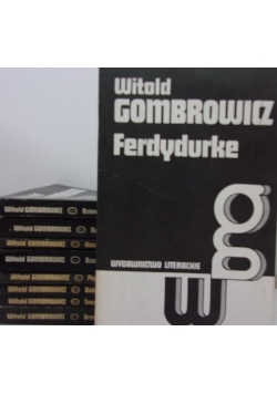 Witold Gombrowicz ,Zestaw 9 książek