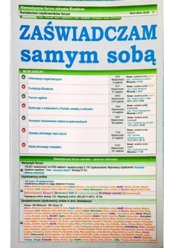 Zaświadczam samym sobą