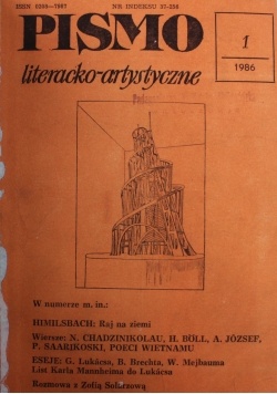 Pismo literacko - artystyczne nr 1 do 5