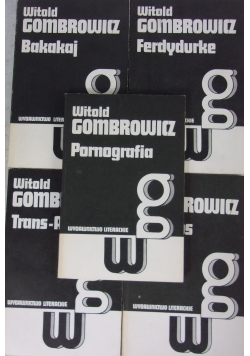 Witold Gombrowicz zestaw 5 książek