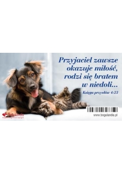 Magnes na lodówkę Przyjaciel zawsze okazuje...