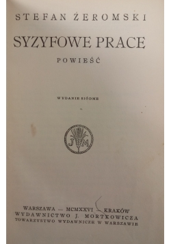 Syzyfowe Prace 1926 r