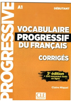 Vocabulaire progressif du Francais niveau debutant A1 klucz 3ed