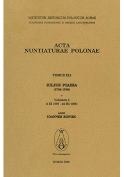 Acta Nuntiaturae Polonae ,Tom XLI