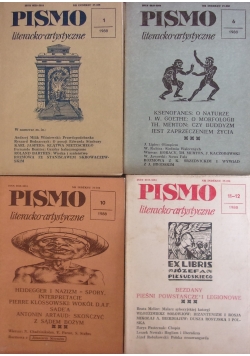 Pismo literacko-artystyczne, nr 1,6,10,11-12 1988r.