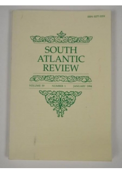 South Atlantic Review. Vol. 59. No. 1 1994